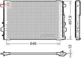 Радиатор кондиционера Denso dcn17059