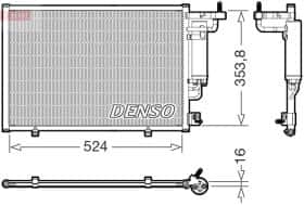Радиатор кондиционера Denso dcn10059