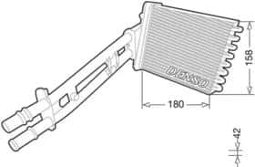 Радіатор пічки Denso DRR09043