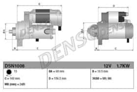 Стартер Denso DSN1008
