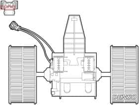 Вентилятор салона Denso dea05009