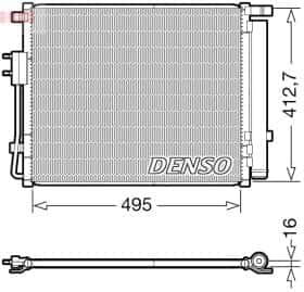 Радіатор кондиціонера Denso dcn41012
