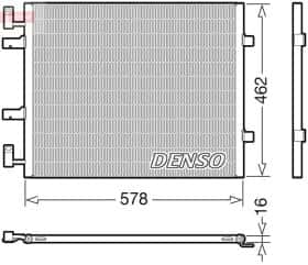 Радиатор кондиционера Denso dcn20041
