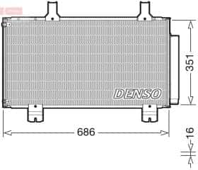 Радиатор кондиционера Denso dcn40028
