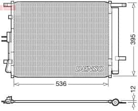 Радіатор кондиціонера Denso dcn43002
