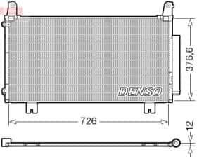 Радіатор кондиціонера Denso dcn40034
