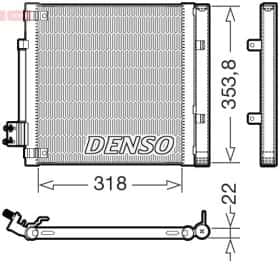 Радіатор кондиціонера Denso dcn99082