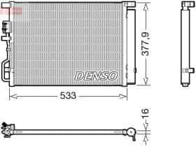 Радиатор кондиционера Denso dcn41018