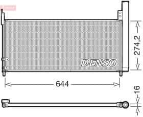 Радиатор кондиционера Denso dcn50116