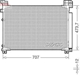 Радіатор кондиціонера Denso dcn51020