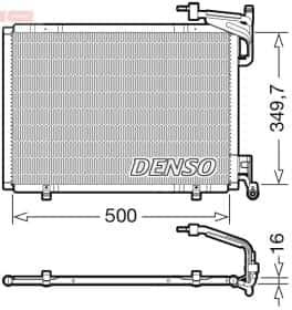 Радіатор кондиціонера Denso dcn10055