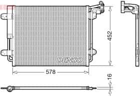 Радиатор кондиционера Denso dcn32067