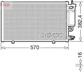 Радиатор кондиционера Denso dcn10051