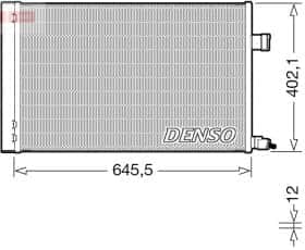 Радиатор кондиционера Denso dcn11009