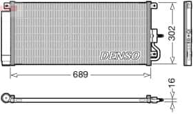Радіатор кондиціонера Denso dcn20048