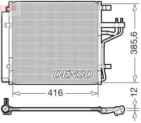 Радиатор кондиционера Denso dcn43012