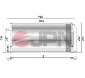 Радіатор кондиціонера JPN 60c9113jpn