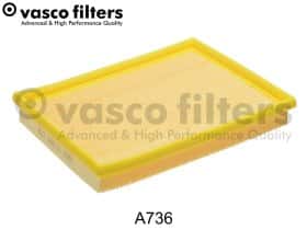 Повітряний фільтр Vasco a736
