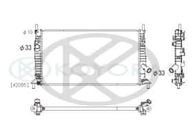 Радиатор охлаждения двигателя