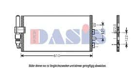 Радиатор кондиционера Aks Dasis 082036N