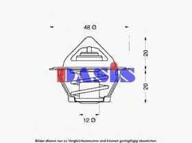 Термостат Aks Dasis 750383N