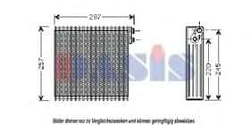 Випарник кондиціонера Aks Dasis 820281N