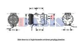 Компресор кондиціонера Aks Dasis 851425N