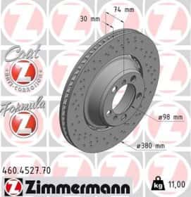 Гальмівний диск Zimmermann 460452770