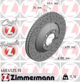 Гальмівний диск Zimmermann 460452570