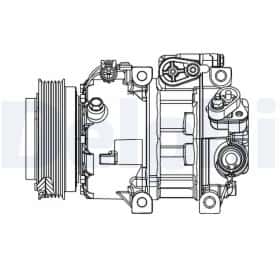Компрессор кондиционера Delphi cs20415