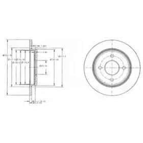 Тормозной диск Delphi BG3054C