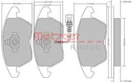 Тормозные колодки Metzger 1170007