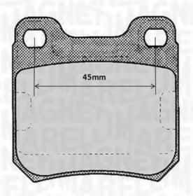 Гальмівні колодки Magneti Marelli 363916060368