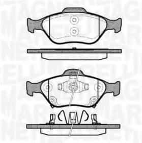 Гальмівні колодки Magneti Marelli 363916060404