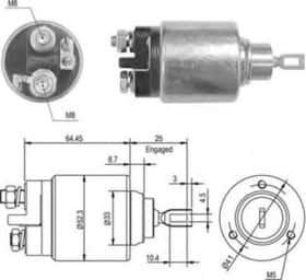 Тягове реле стартера Magneti Marelli 940113050011