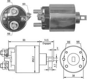 Тяговое реле стартера Magneti Marelli 940113050022
