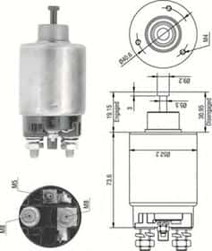Тягове реле стартера Magneti Marelli 940113050316