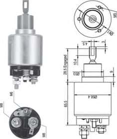 Тягове реле стартера Magneti Marelli 940113050344