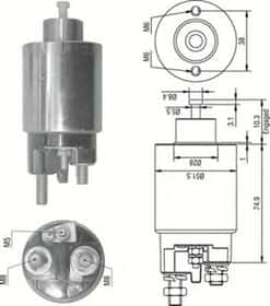 Тяговое реле стартера Magneti Marelli 940113050354