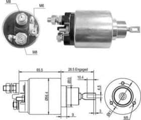 Тягове реле стартера Magneti Marelli 940113050365