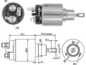 Тяговое реле стартера Magneti Marelli 940113050435