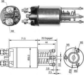 Тягове реле стартера Magneti Marelli 940113050460