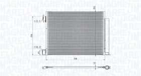 Радиатор кондиционера Magneti Marelli 350203101500
