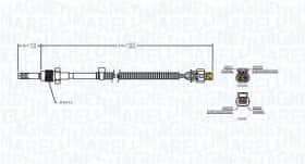 Датчик температури вихлопних газів Magneti Marelli 172000199010