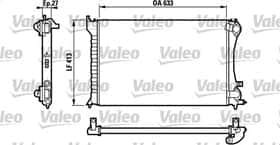 Радиатор охлаждения двигателя Valeo 232567