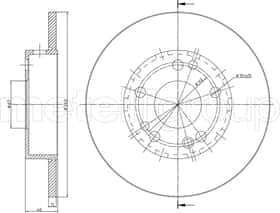 Гальмівний диск Metelli 23-0103