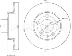 Тормозной диск Metelli 23-0366C