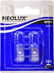 Автолампа Neolux® W5W W2,1x9,5d 5 W прозрачная n50102b