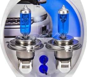 Автолампа Philips CrystalVision H4 P43t-38 55 W 60 W синяя 12342CVSM
