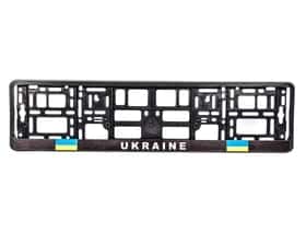 Рамка номерного знака Winso 000311 колір чорний Ukraine